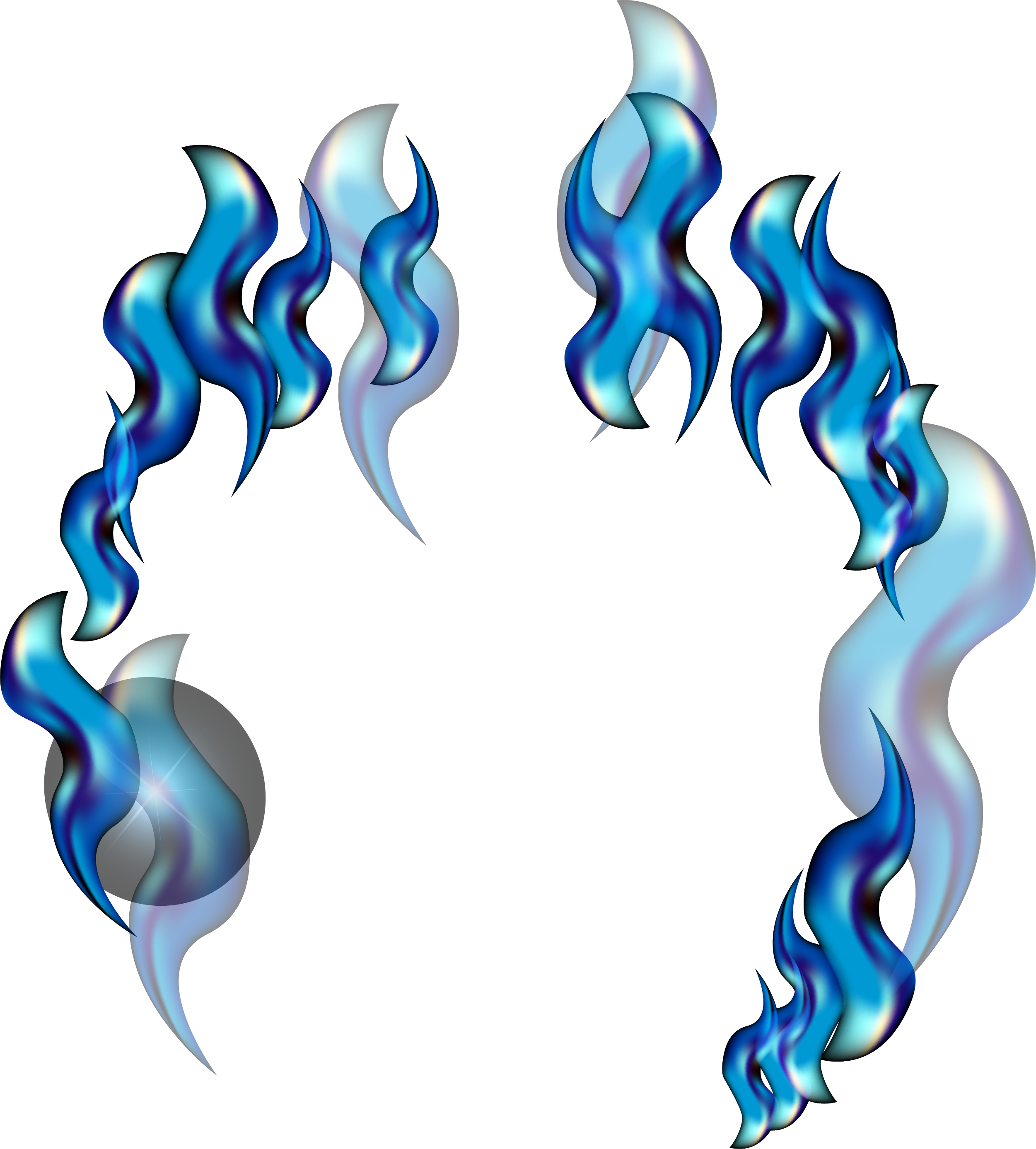 Blue Flame Png Picture - Blue (2501x2773), Png Download