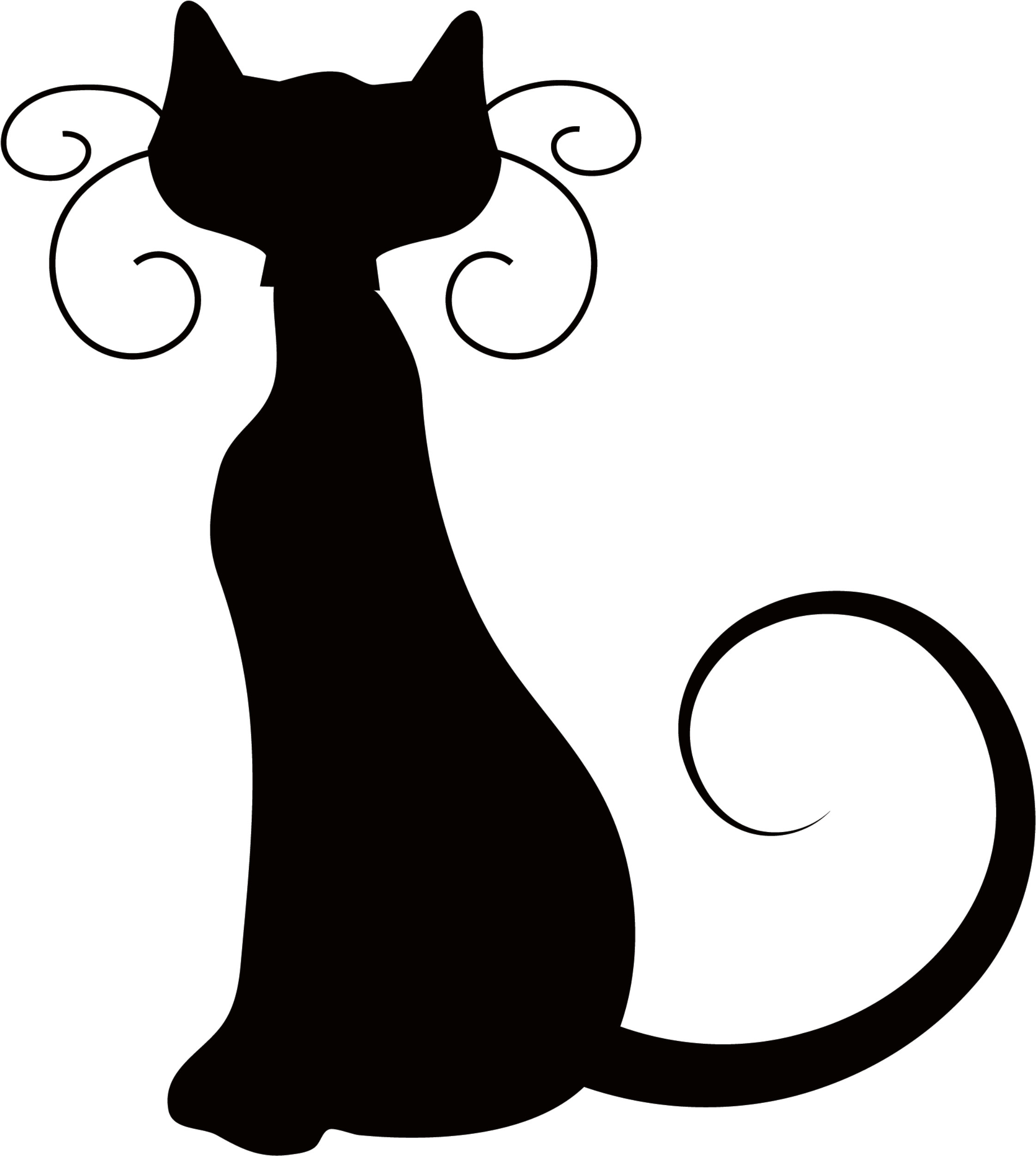 Halloween Cat Png Clip Royalty Free Library - Gato Halloween Png (3000x3000), Png Download