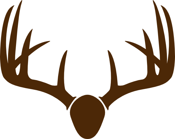 Watercolor Deer Antlers Png - Deer Antler Drawing (600x478), Png Download