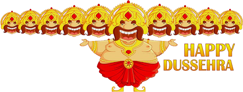 Dussehra Free Png Image - Happy Dussehra Png (850x315), Png Download