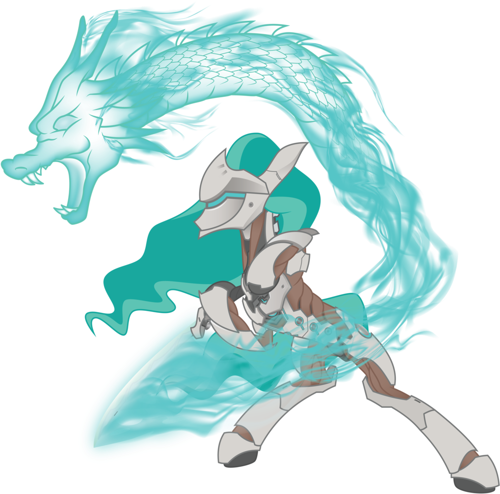 Absurd Res, Armor, Artist - Genji Overwatch Mlp (1024x1024), Png Download