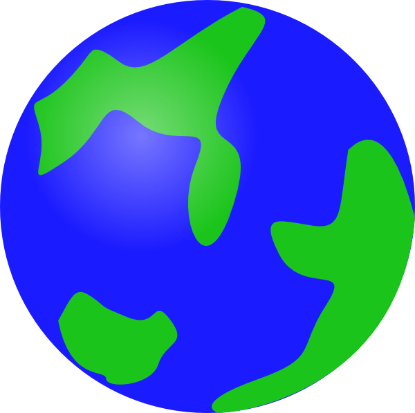 Blue Globe Png, Svg Clip Art For Web - Earth Clip Art (600x598), Png Download