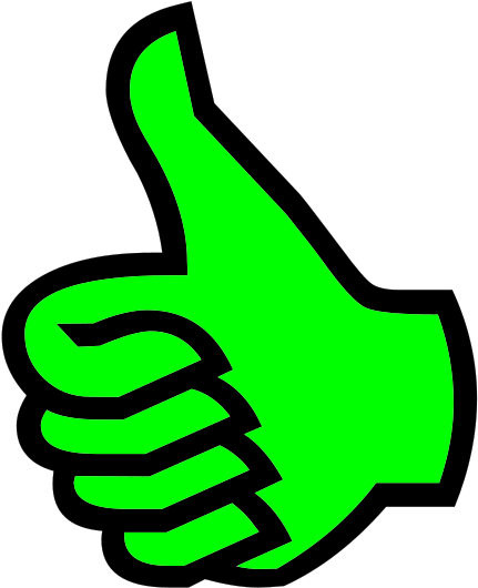 File Up Green Png Wikimedia Commons Filesymbol - Thumbs Up Symbol (463x599), Png Download