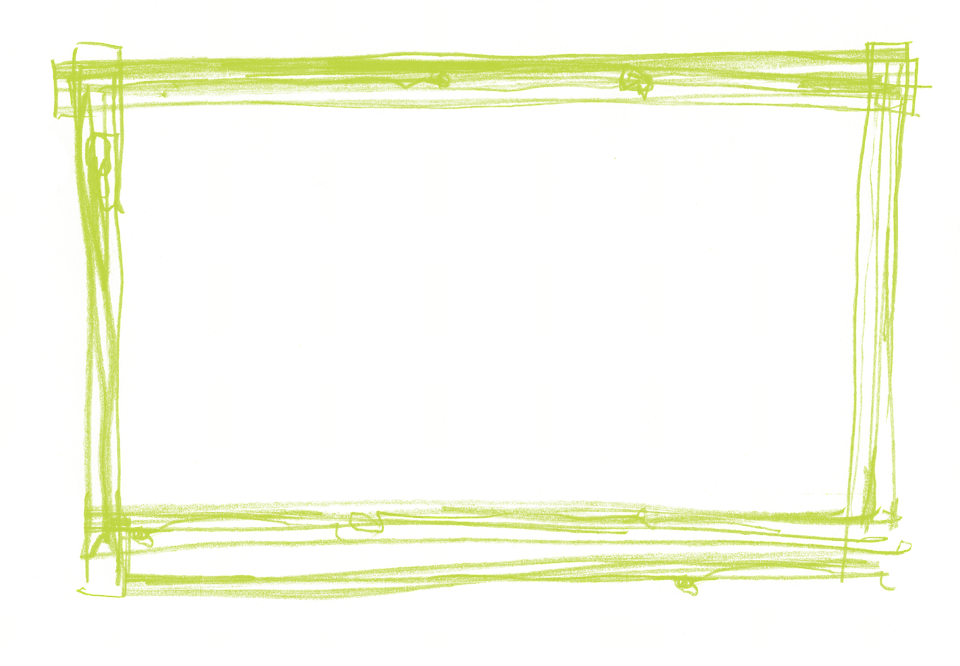 Green Border Frame Png Transparent - Marco Verde Png (960x666), Png Download