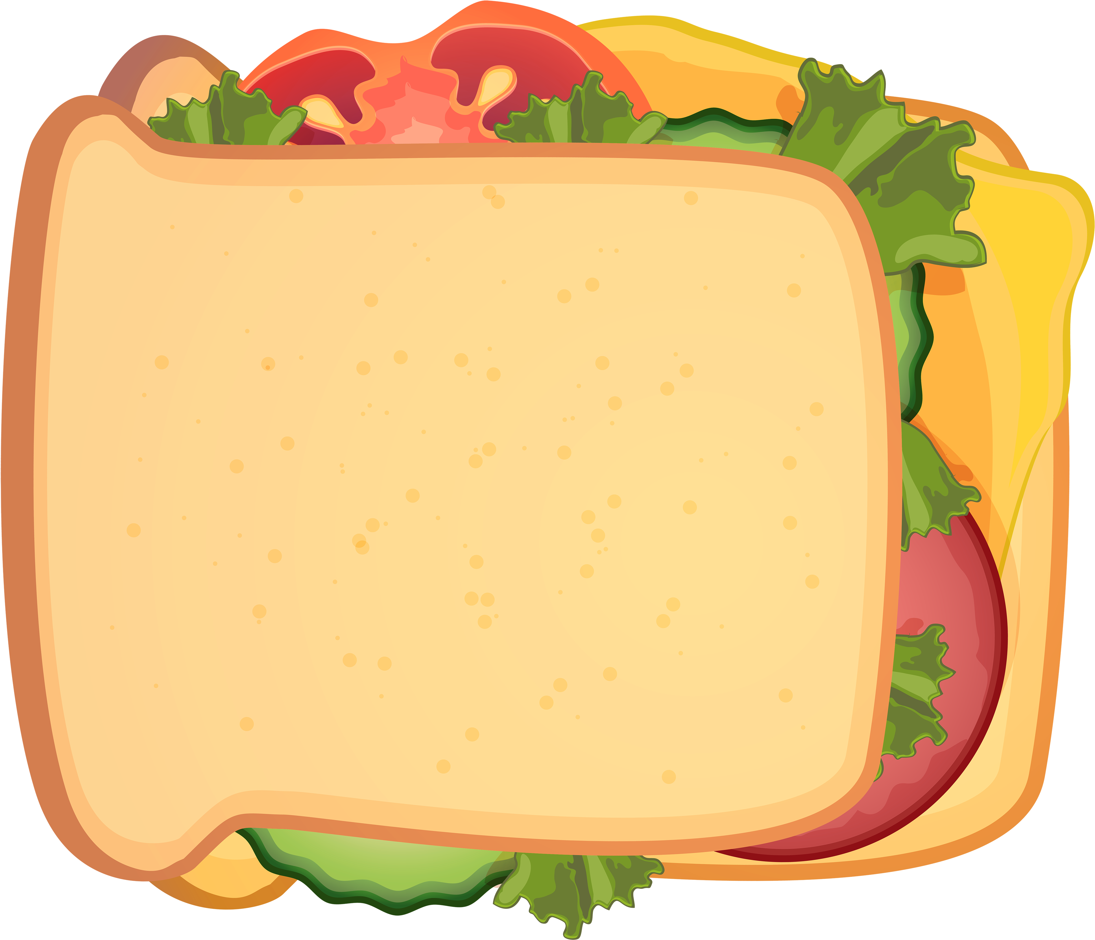 Sandwich Png Clipart - Clip Art Sandwiches (4000x3330), Png Download