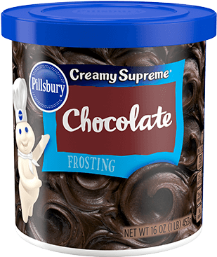 Creamy Supreme® Chocolate Frosting - Pillsbury Black Frosting (400x400), Png Download