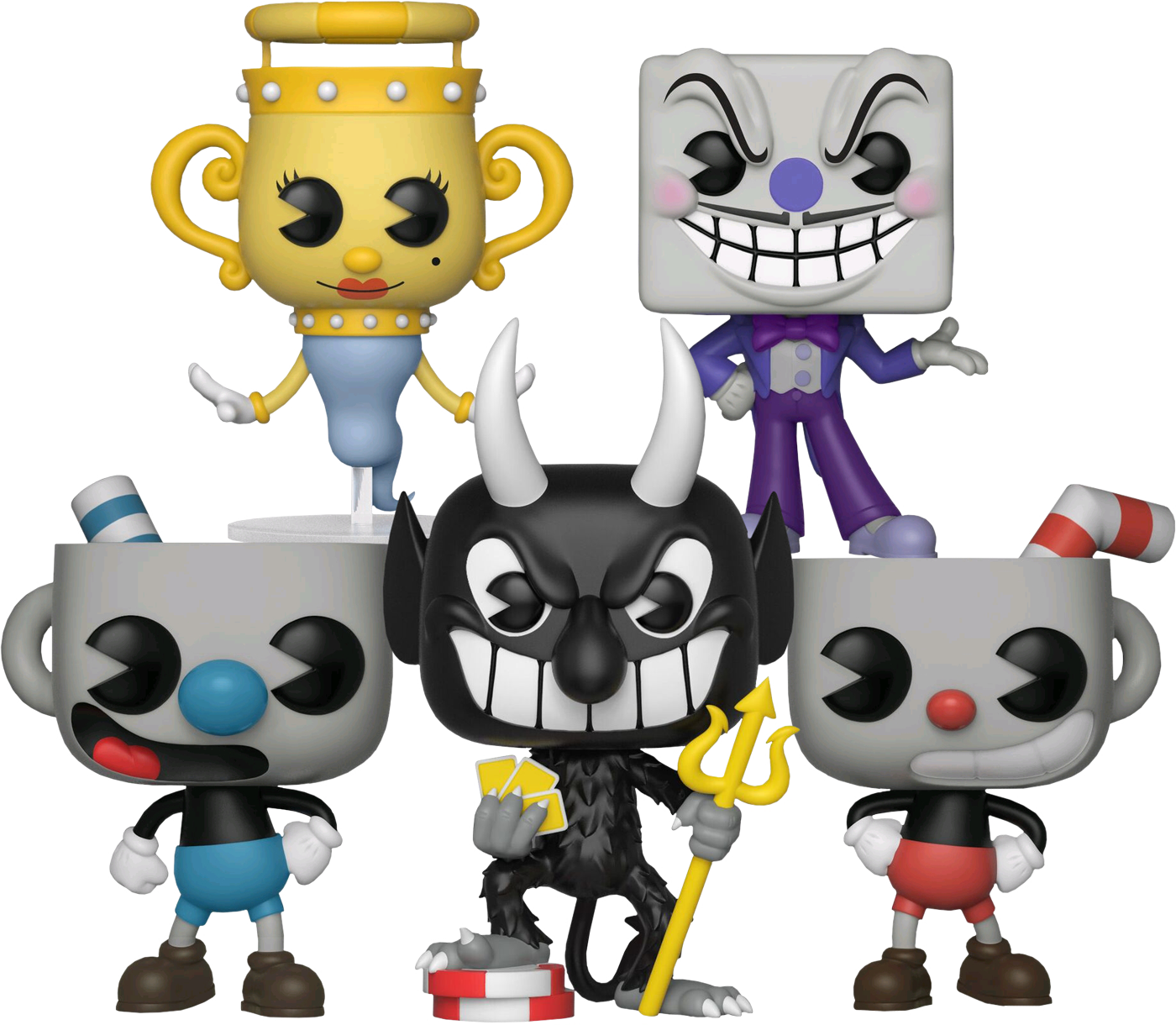 Cuphead - Cuphead Pop! Vinyl Figure (1400x1220), Png Download