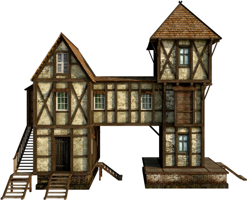 Wooden House Png Free Download - Transparent Background House Clipart Png (1280x679), Png Download