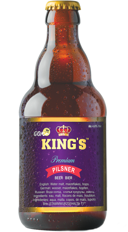 Kings Campaign Im Goa - Beer Bottle (1903x1080), Png Download