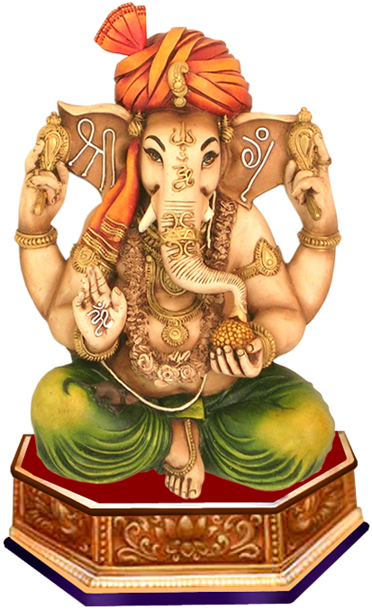 Ganpati Bappa Png Download - Ganpati Festival Invitation Card (413x677), Png Download