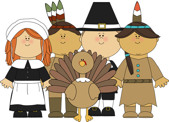 Native American Clipart Pilgrims - Pilgrims Clipart (550x396), Png Download