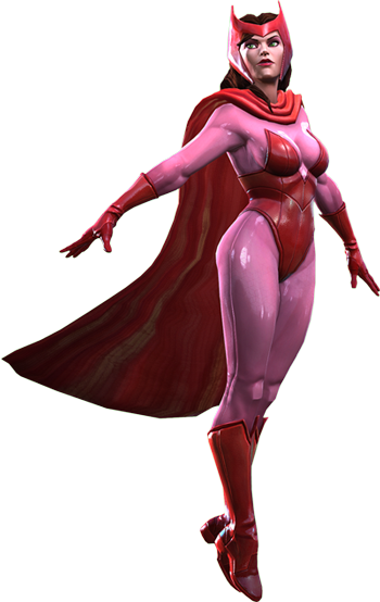 Scarlet Witch - Марвел Битва Чемпионов Алая Ведьма (350x554), Png Download
