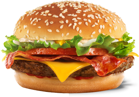 Png Library Download Burger Png Images All Image - Mcdonalds Big Tasty Bacon (466x324), Png Download