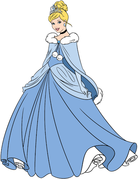 Cinderella Disney Winter (500x634), Png Download