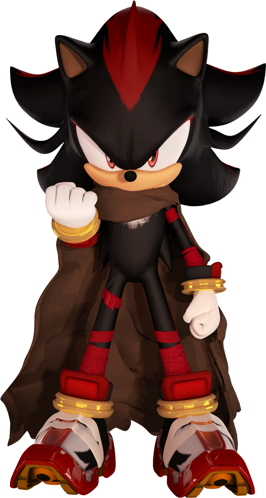 Shadow The Hedgehog Design (1261x2048), Png Download