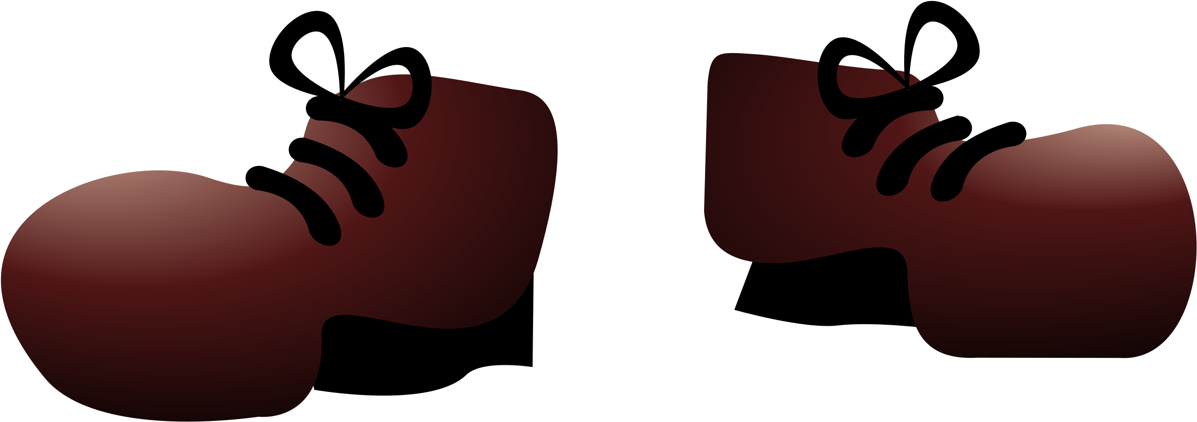 Monster Shoes Icons Png - Обувь Вектор Png (2400x855), Png Download