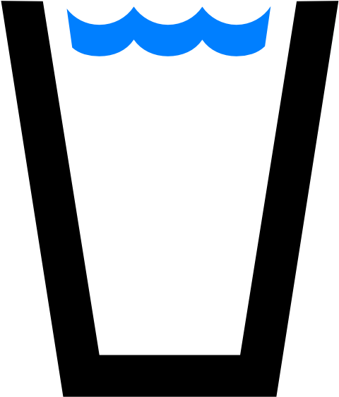 Water Glass Svg Clip Arts 504 X 599 Px (504x599), Png Download