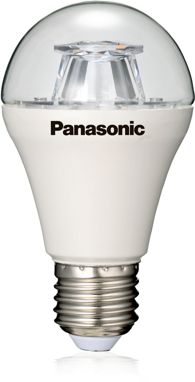 Led Bulb Panasonic Ldahv7lce 7w Warm White Light - Panasonic Led Lamp (800x800), Png Download