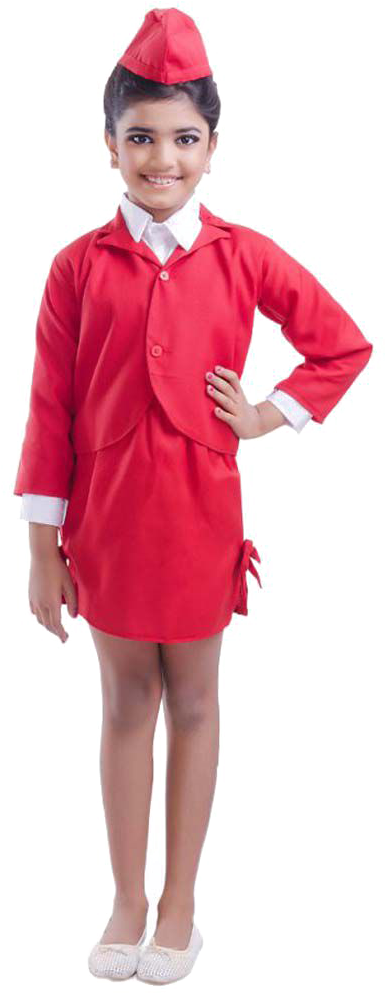 Air Hostess Free Png Image - Air Hostess Fancy Dress Competition (850x995), Png Download