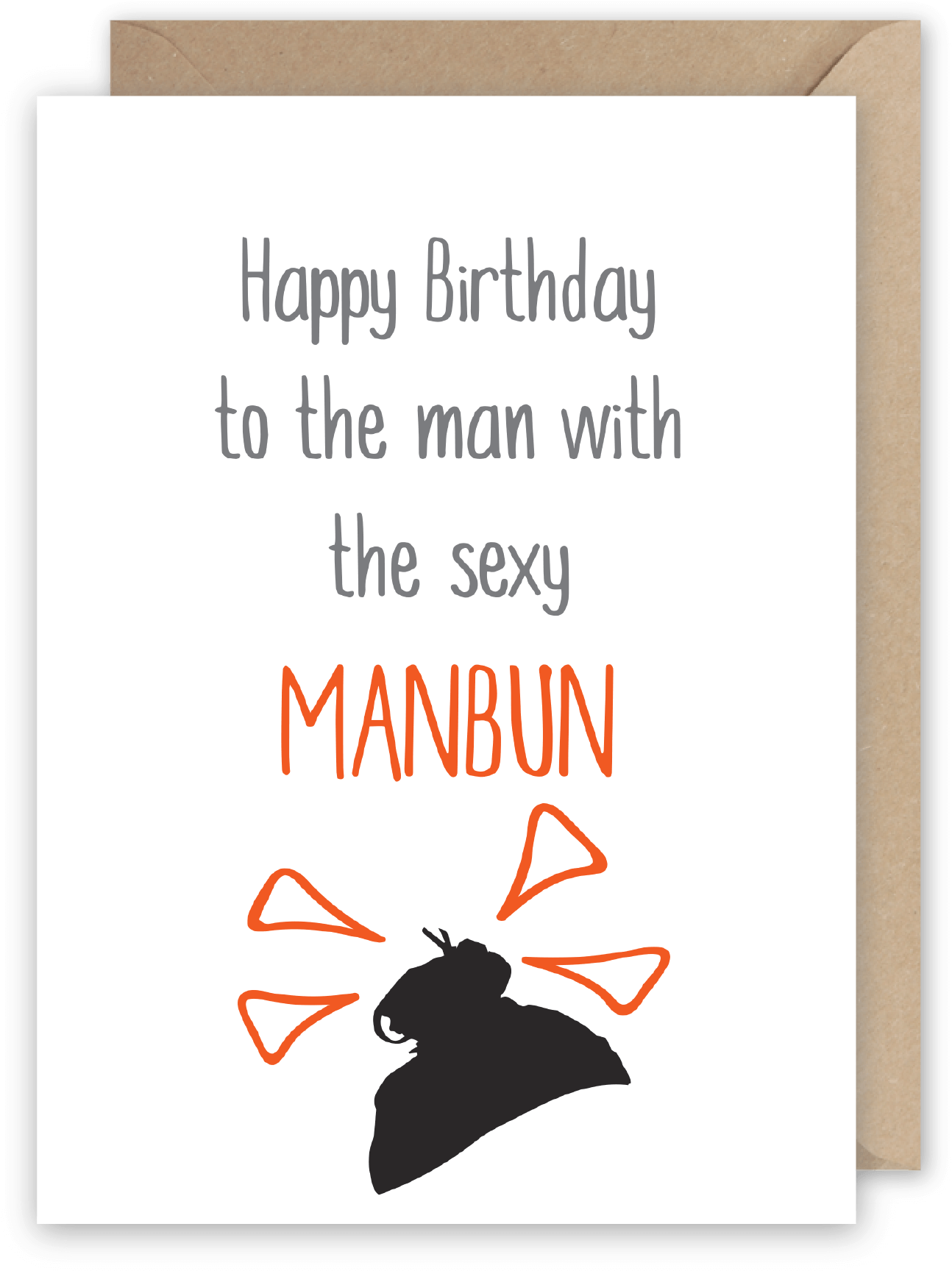 Happy Birthday To The Man With The Sexy Manbun - Happy Birthday Fat Friend (1320x1753), Png Download