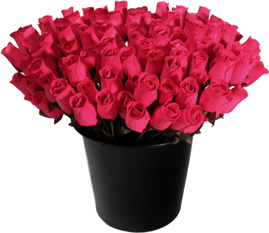 Wooden Rose Floral Display Bucket (1000x1500), Png Download