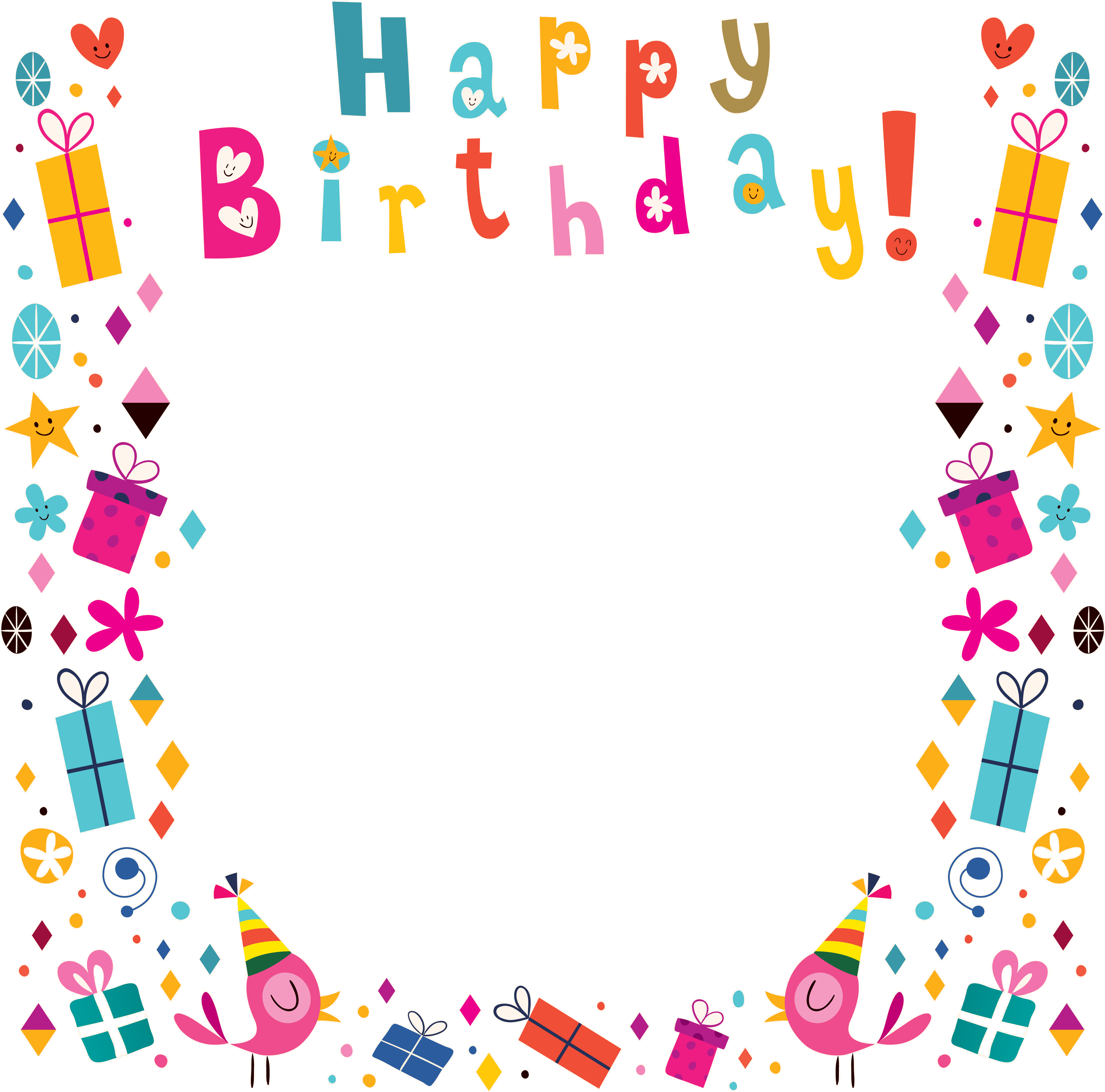 Birthday Greeting Card Clip Art (5000x5000), Png Download