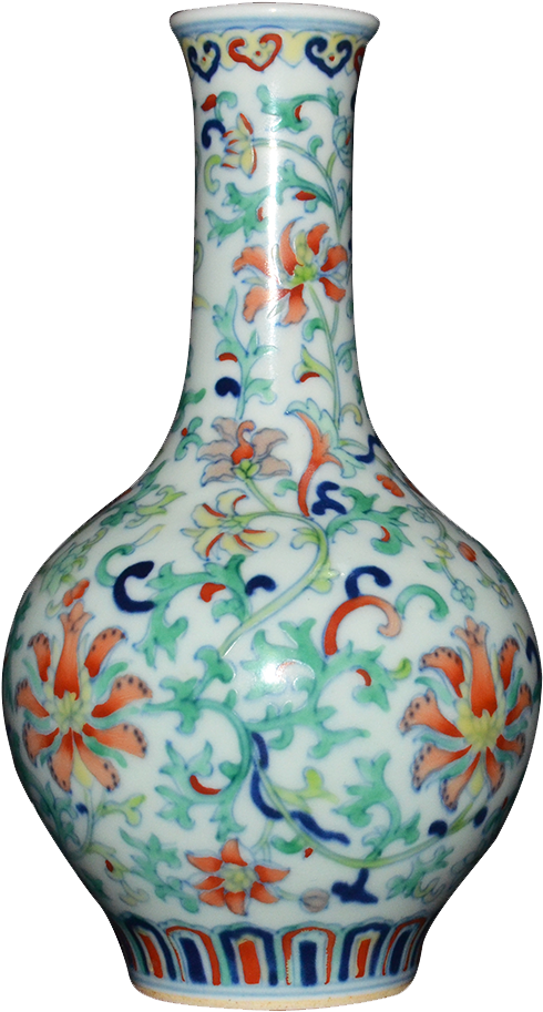 Bucket Color Floral Pattern Bottle - Blue And White Porcelain (1000x1000), Png Download