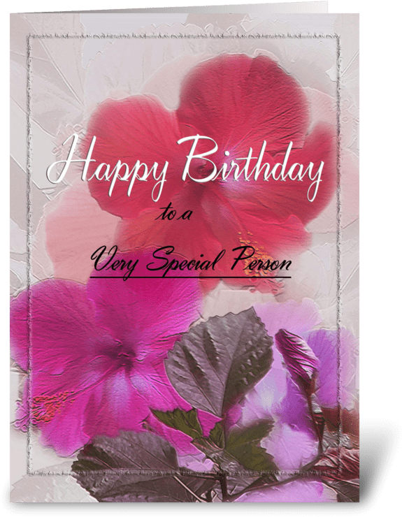 Special Greeting Card Happy Birthday To Special Person - Birthday (700x792), Png Download