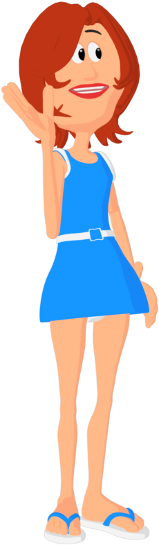 My Toongen Morphs For A More Human Look - Cartoon (400x800), Png Download