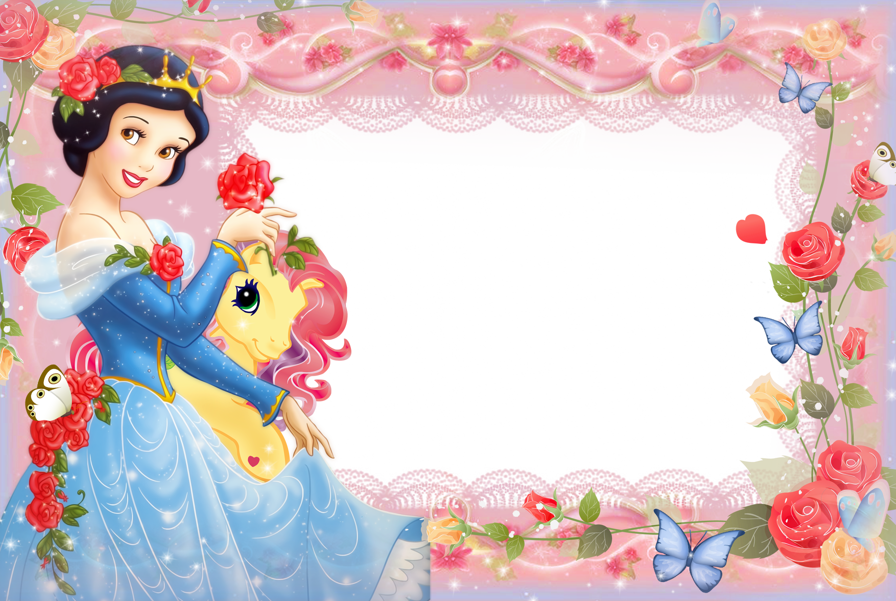 Happy Birthday Frames For Girls Png (1795x1205), Png Download