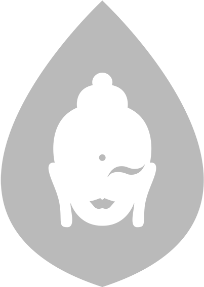 Naturally & Ethically Sourced - Buddha Logos Weiss Png (500x564), Png Download