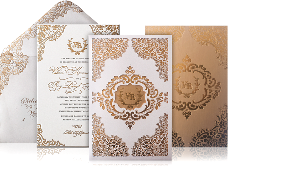 Luxury Invitations For Elegance - Laser Cut Invitation Png (934x585), Png Download