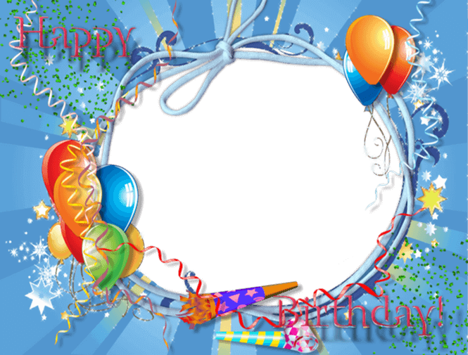 Happy Birthday Photo Frames For Android - Happy Birthday Frame Png (665x505), Png Download