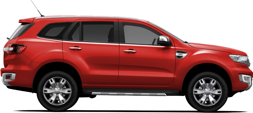 Innova Car Rental Per Km In Chennai,tamilnadu - Ford Everest Sunset Red (980x390), Png Download