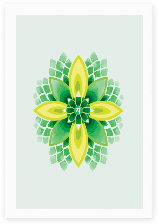 Anahata, The Heart Chakra Poster - T-shirt (484x484), Png Download