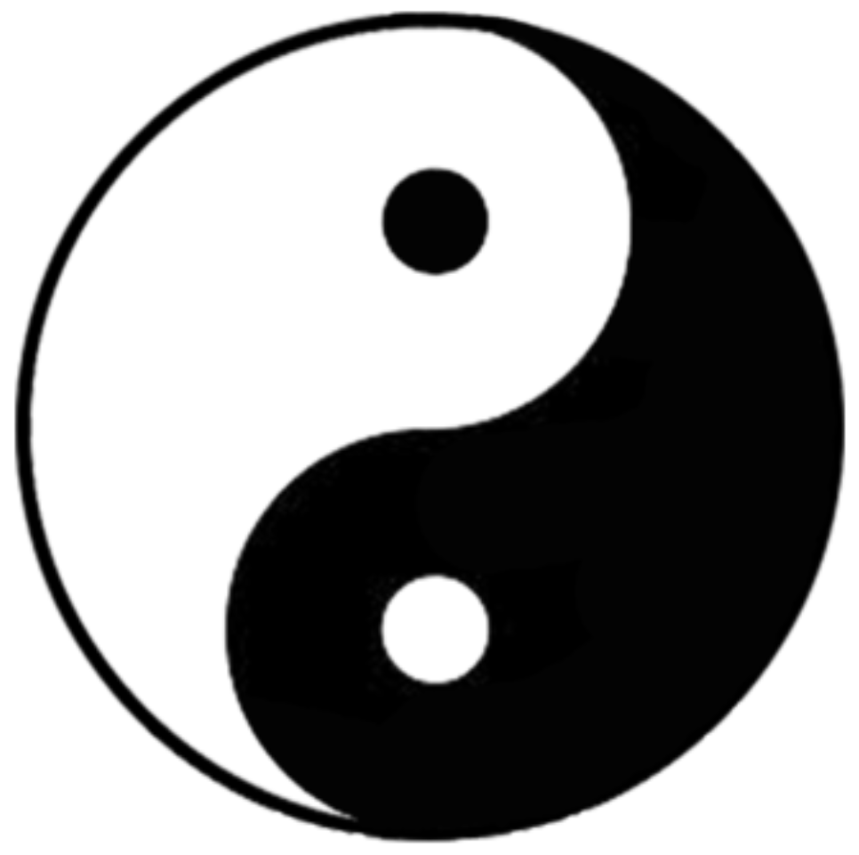 Yinyang Tumblr Stickers Blackandwhite Namaste Simbolo - Yin Yang Symbol (966x961), Png Download