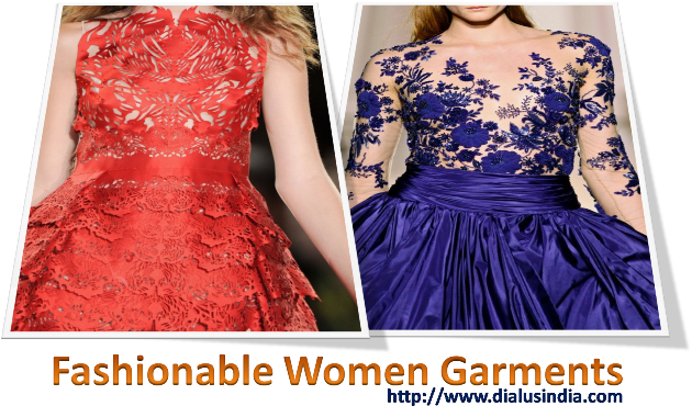 Fashionable Women Garments - Gown (640x374), Png Download
