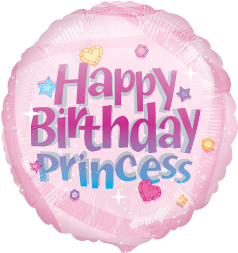 Happy Birthday Foil Balloon Download Png - Happy Birthday You Princess (500x500), Png Download