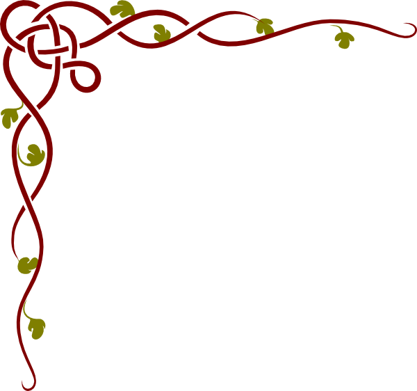 Corner Border Png Red (600x562), Png Download