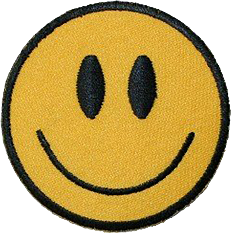 Smiley - Embroidered Patch (800x800), Png Download