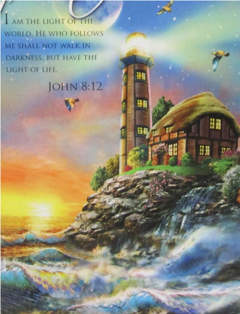 Light Of The World - Lighthouse At Sunset 1000 Piece Puzzle (640x640), Png Download