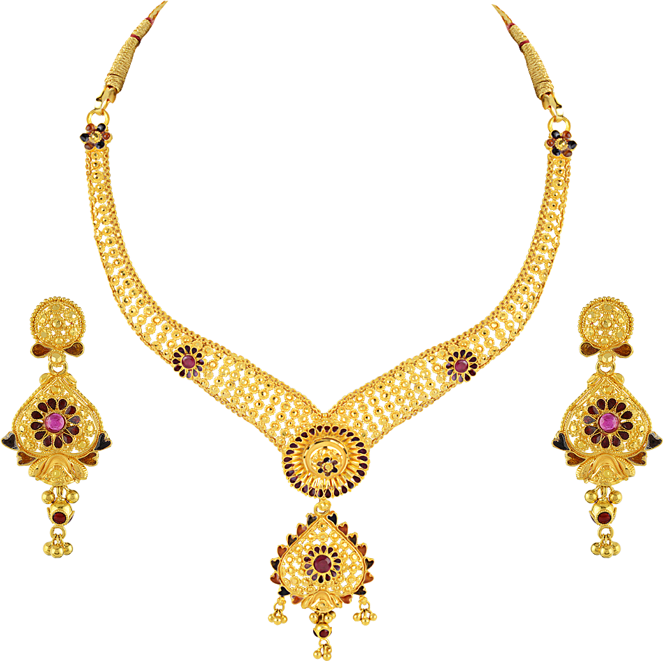 Orra Gold Set Necklace - Jewellery (1200x1000), Png Download
