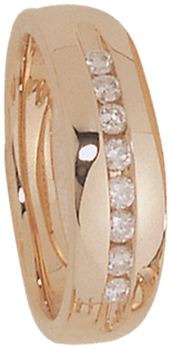 6mm 5192 Ladies Tapered Wedding Band - Engagement Ring (350x350), Png Download