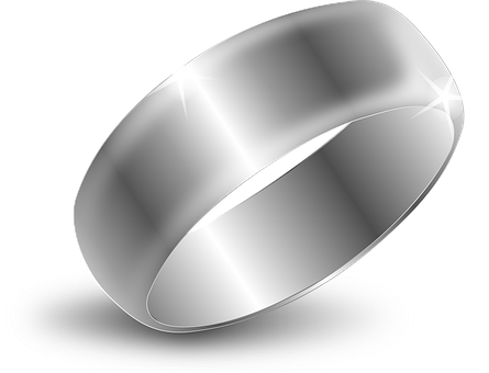 Ring Wedding Silver Jewelery Engagement Ce - Silver Ring (445x340), Png Download