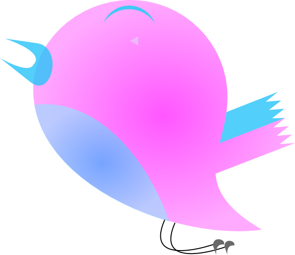 Love Birds Clipart Pink Blue - Clip Art (600x519), Png Download