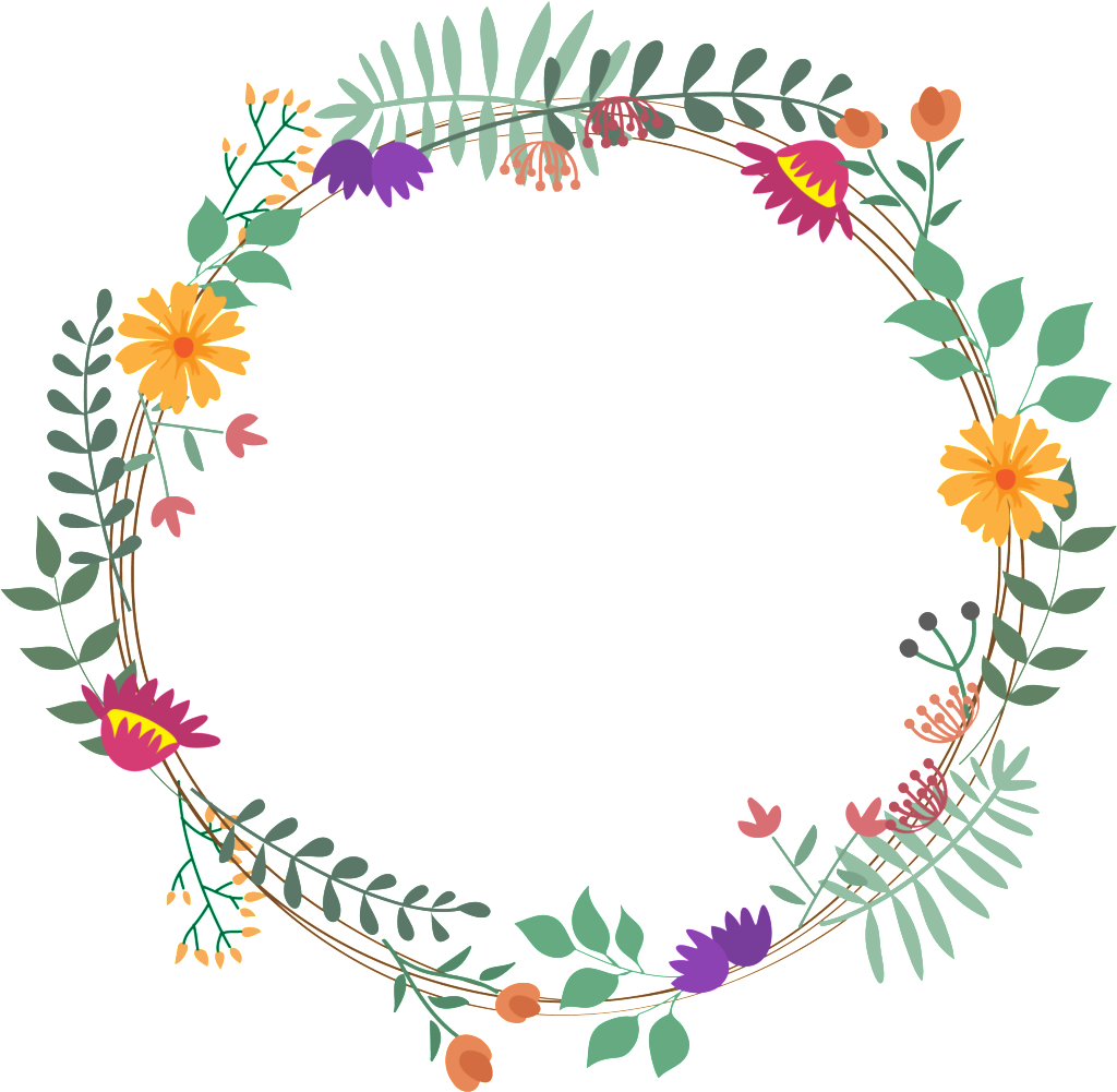 Fresh Yellow Flower Hand Painted Garland Decorative - Flowers Quotes (1024x1001), Png Download