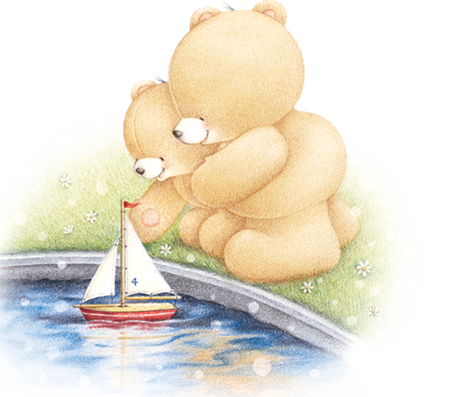 Forever Friends Forever Friends - Forever Friends Bear Png (654x579), Png Download