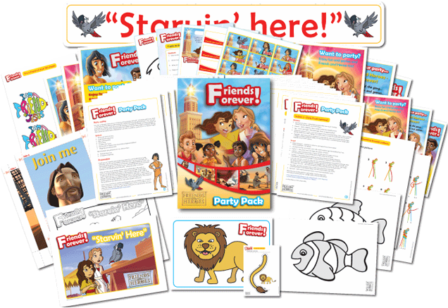 Friends Forever Pack Contents - Cartoon (641x475), Png Download