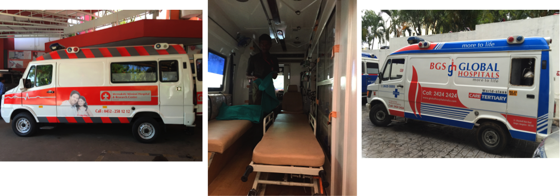 The Ambulances Used Were Quite Different As Well - Global Hospitals Group (1088x381), Png Download
