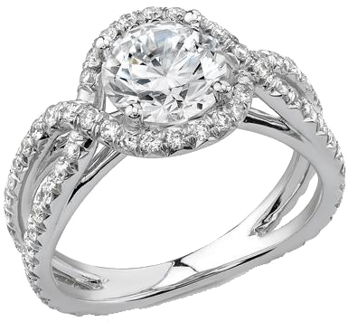 Der3 Der4 - Engagement Ring That Twists (418x355), Png Download